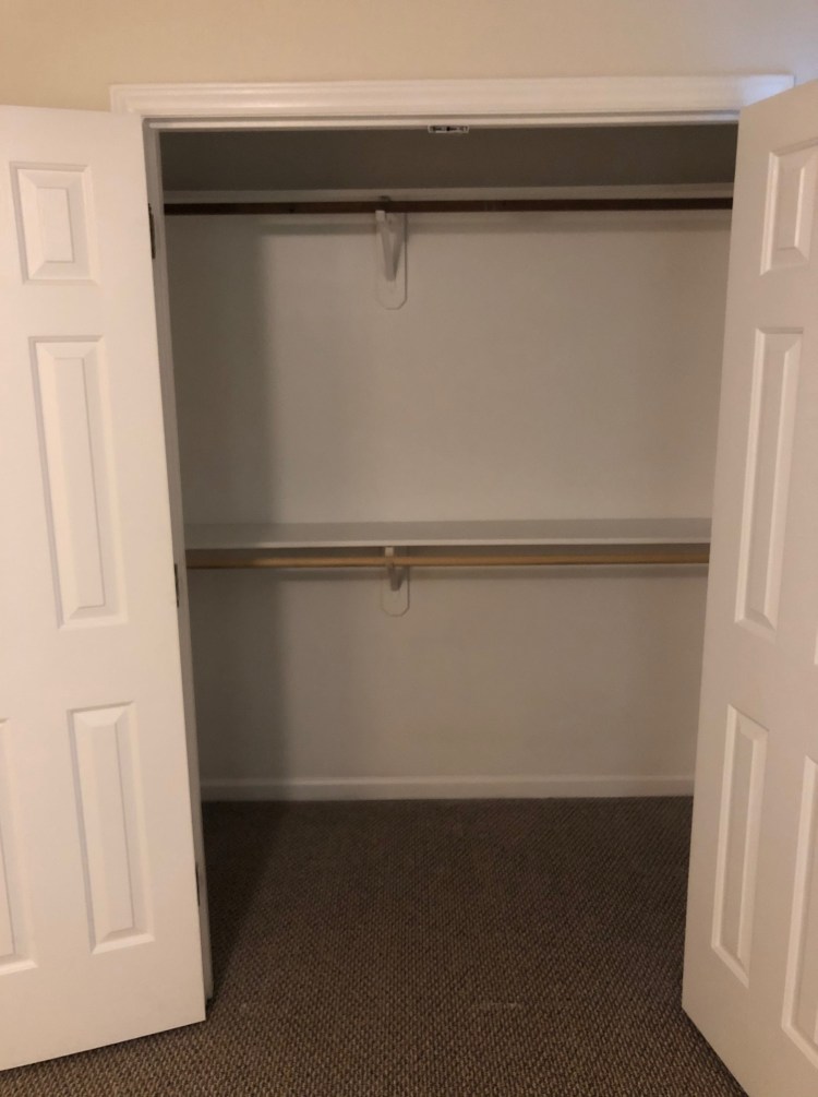 The third bedroom's second closet!