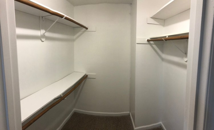The second bedroom has a huge walk-in closet!
