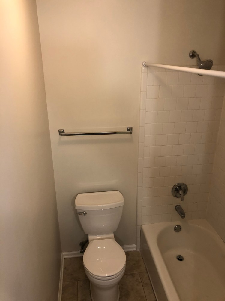 The third bedroom's private bath has a tub and shower.